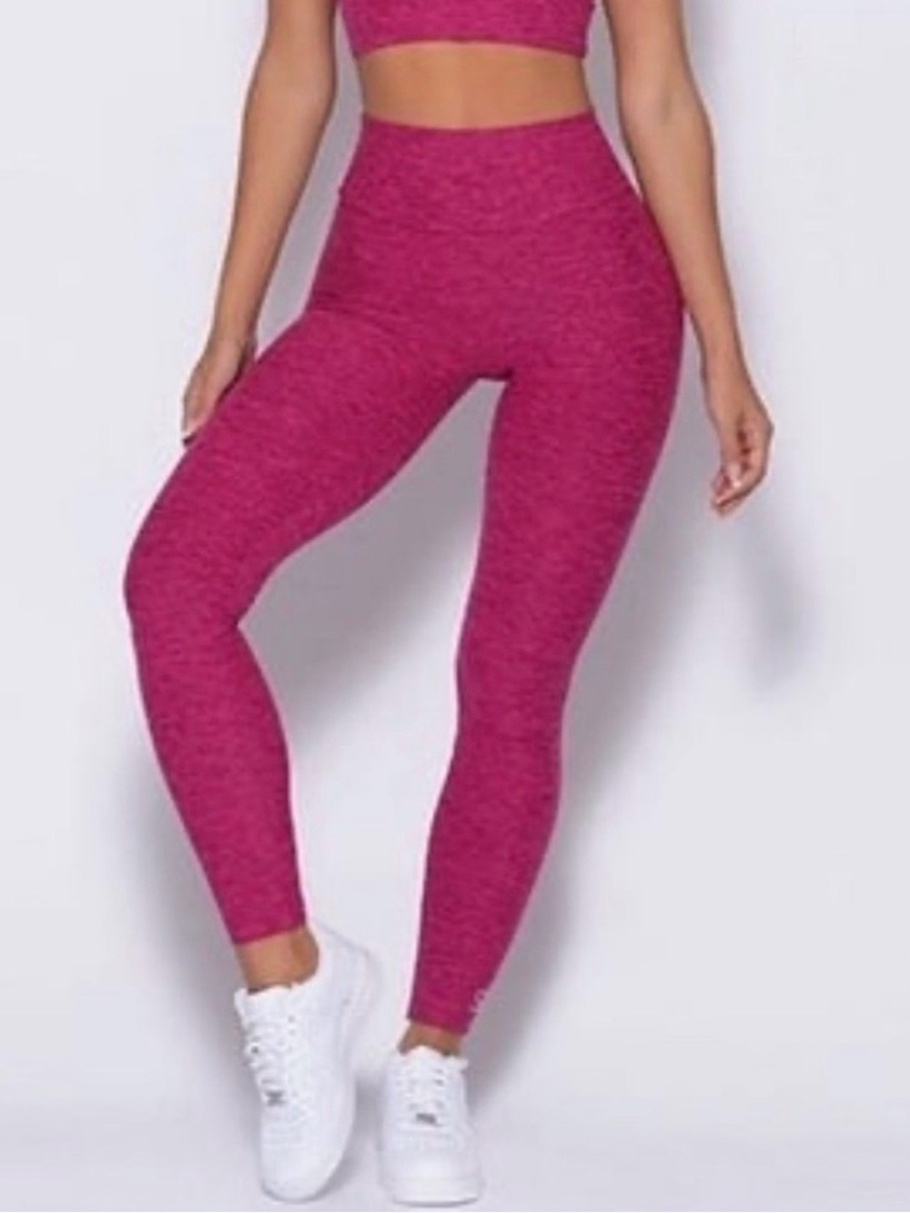 Bombshell Sportswear Fuchsia Leggings - scrunch butt size SMALL